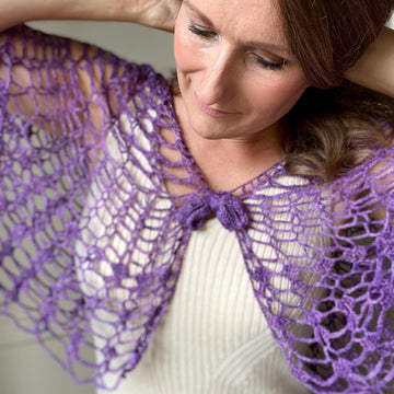 Watercolour Lace Cape