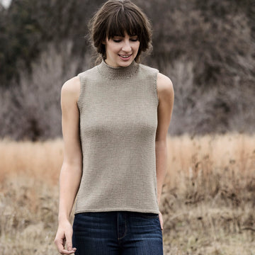 Dawson Shell in Blue Sky Fibers Skinny Cotton - 20162 - Downloadable PDF