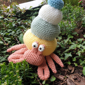 Under the Sea Set Collection crochet Crab Hermit Jellyfish Mermaid Tail Octopus Seahorse Seashell Sea Star