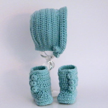 Baby Bonnet and Booties