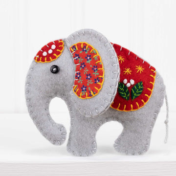 Ella the Elephant Felt Ornament