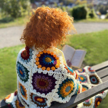 Autumn Vibes Granny Square Blanket