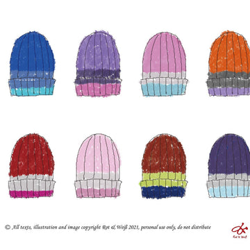 DK Gradient Hat 漸層配色帽 DK版