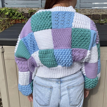 Roodles patchwork crochet cardigan (Harry Styles)