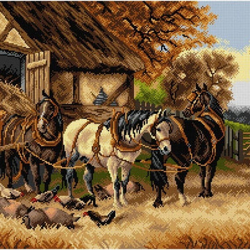 Orchidea The Hay Cart Tapestry Canvas - 2797R