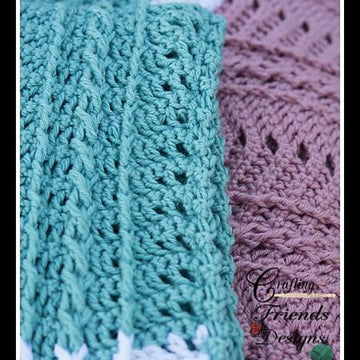 Braided Cable Chevron Afghan