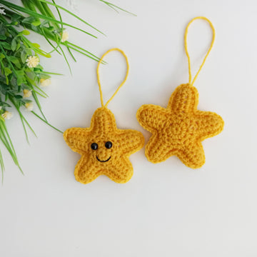 Crochet star pattern, NO SEW Christmas star ornament, easy crochet pattern