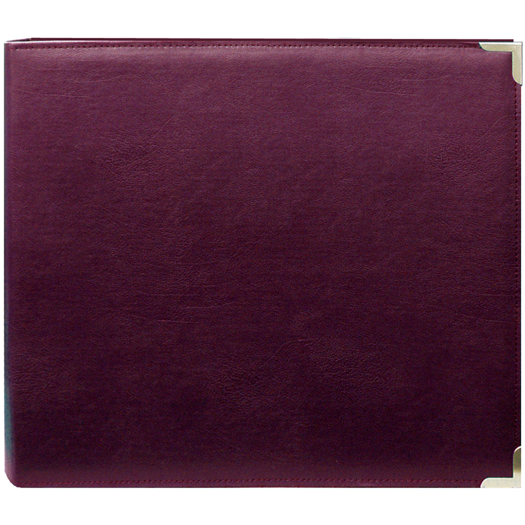 Pioneer 3-Ring Sewn Cover Album 12"X12" - Burgundy Oxford
