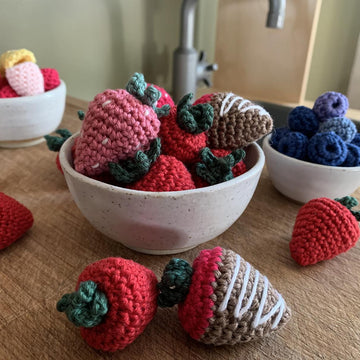 Crochet Strawberries Pattern