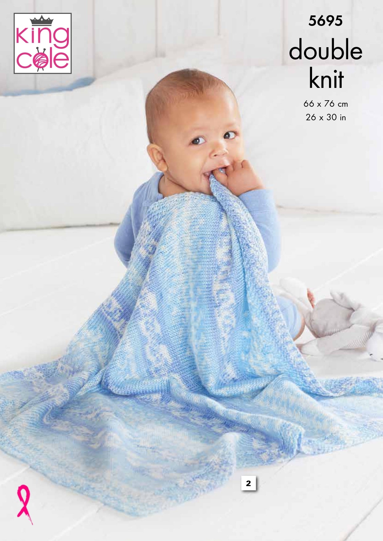 Blankets Knitted in King Cole Fjord DK - 5695 - Downloadable PDF