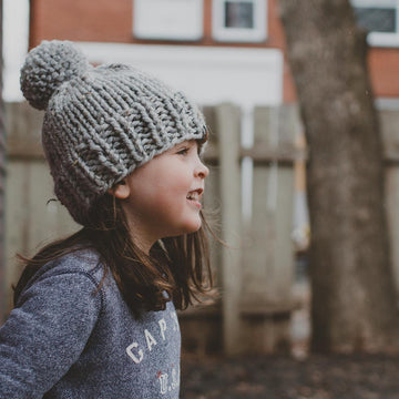 Fur Pompom Chunky Hat Baby Children Women