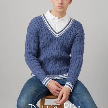 Kentwell Sweater - Knitting Pattern For Men in Debbie Bliss Rialto DK