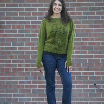 Lace Panel Pullover