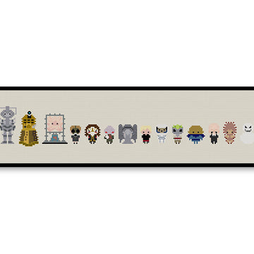 Doctor Who Villains Bite Size - PDF Cross Stitch Pattern