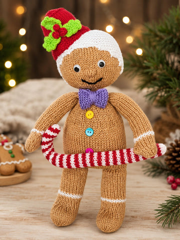 Gingerbread Man & Candy Cane Toy or Christmas Decoration 37cm LH026