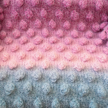 Cozy Bobble Stitch Throw
