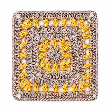 Puff Stitch Granny Square