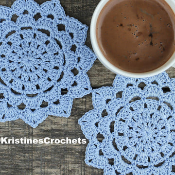 Lotus Petals Doily Coaster