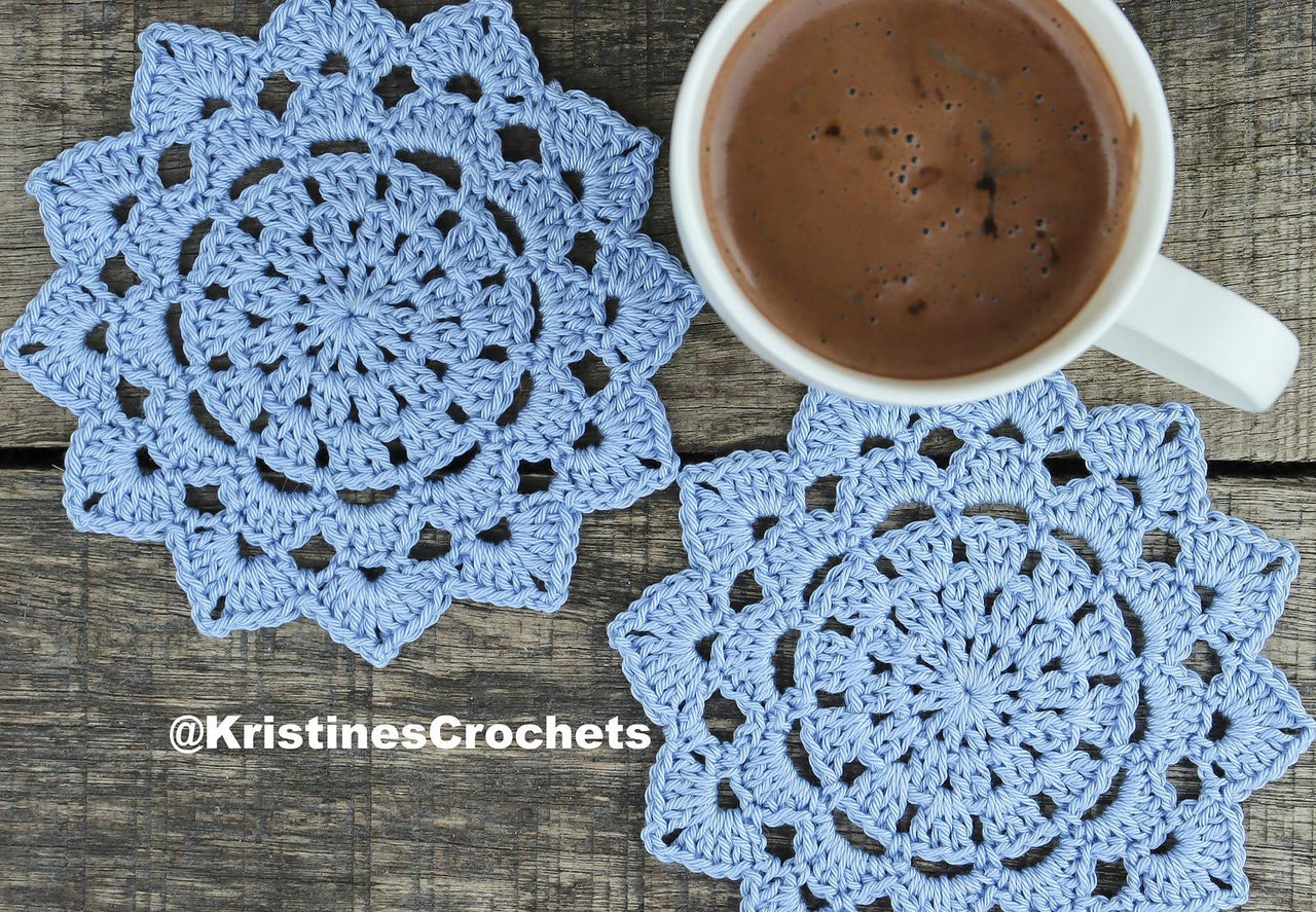 Lotus Petals Doily Coaster
