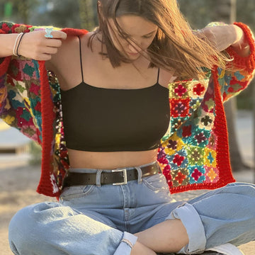 Mosaic Cocoon Shrug