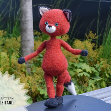 Crochet Pattern Zorro the fox Amigurumi toy