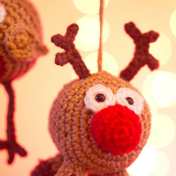 Robin & Rudy Reindeer the tree decorations