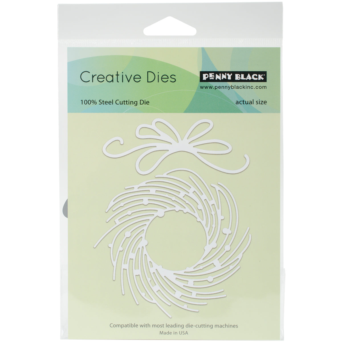Penny Black Creative Dies - Whirl Wreath, 1.5" To 4.5"