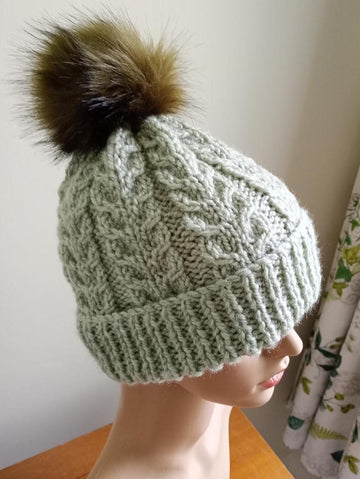 Easy Chunky Cable Hat Womens Mens