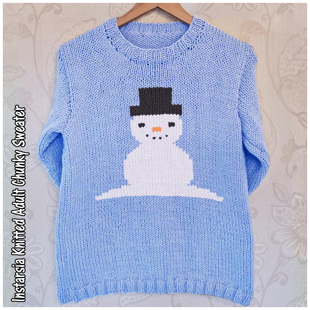 Intarsia - Jingles the Snowman - Chart Only