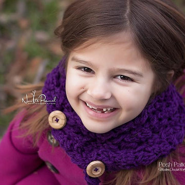 Simple Elegance Button Cowl Crochet Pattern 267