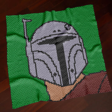Corner-to-Corner Mandalorian Blanket Star Wars Boba Fett Graph Din Djarin CROCHET PATTERN