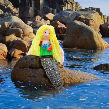 Knit a Story about Sea World - mermaid, fish, puffin, penguin