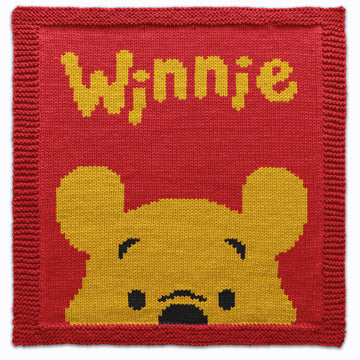 Cute Winnie the Pooh Square Knitting Pattern