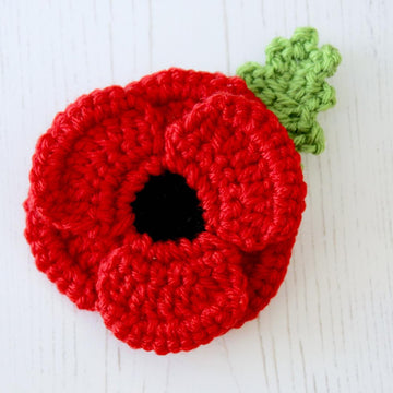 Crocheted Poppy