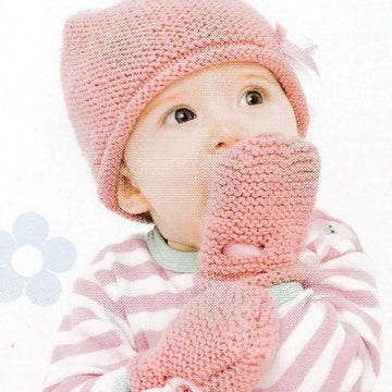 Baby Garter Stitch Hat and Mittens