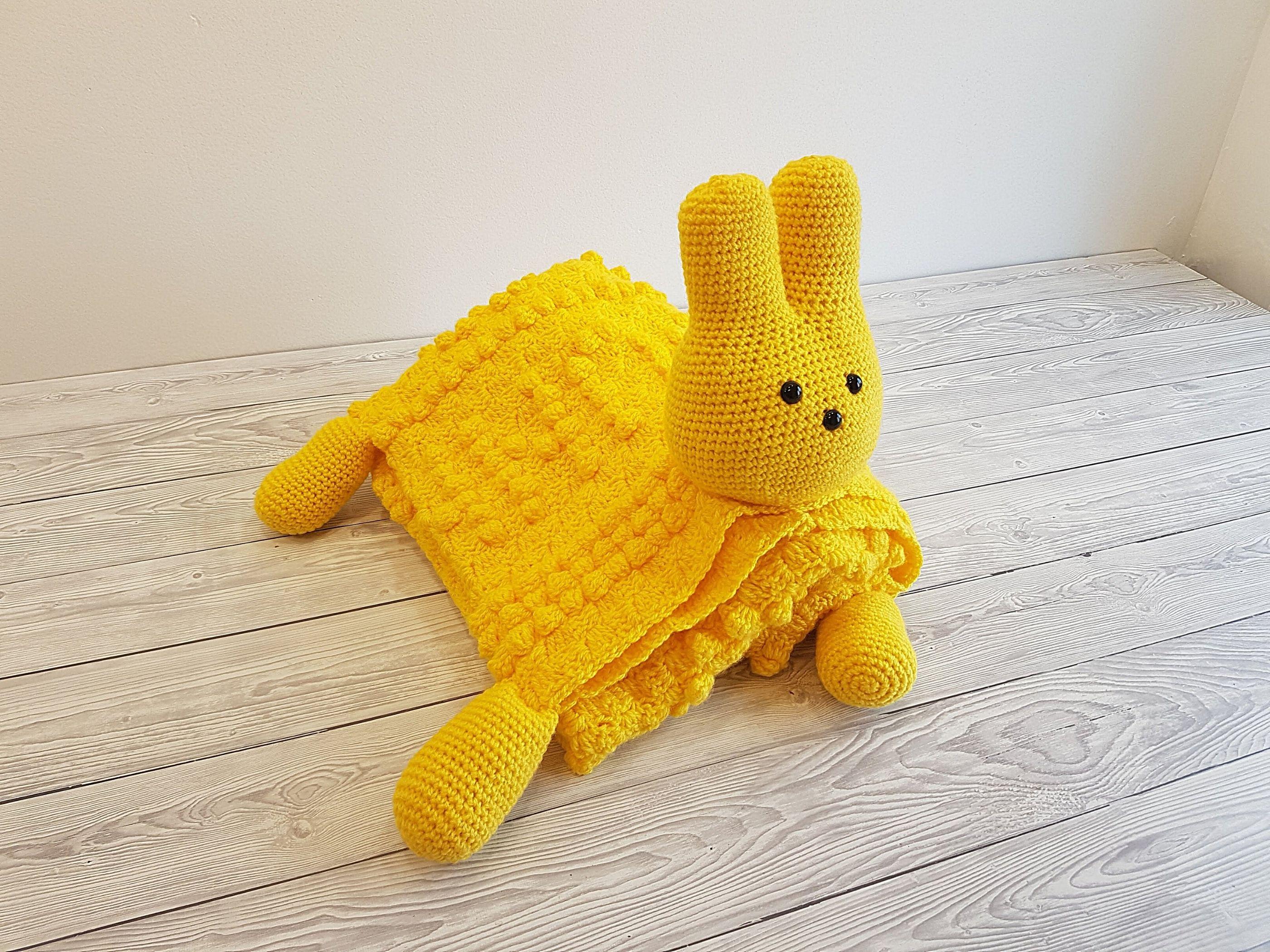 3in1 Easter Peep Bunny Baby Blanket
