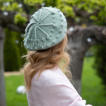Celadon Knit Beret Hat
