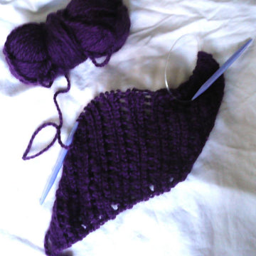 Crooked Eyelets Scarf