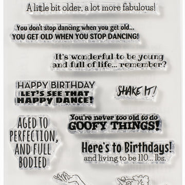 Art Impressions Laugh Lines Stamp - Be Happy