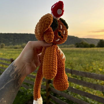 Forest Mountain Monster | Crochet Pattern | Mysterious creature with mushrooms on its head