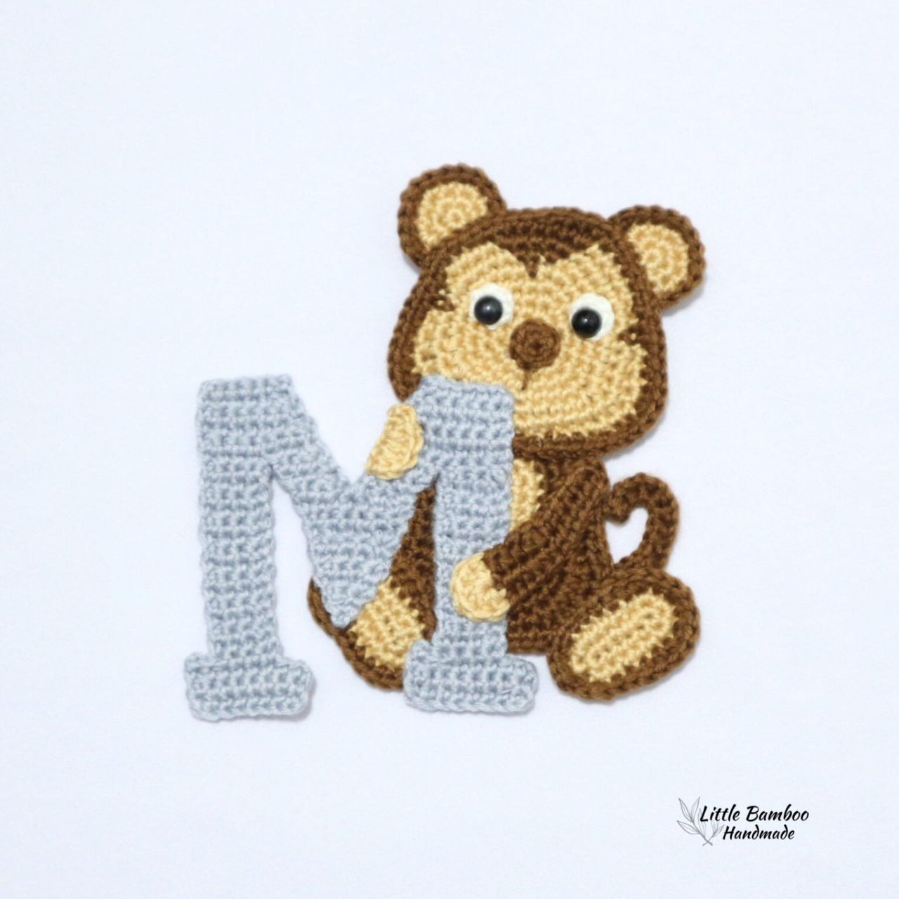 M for Monkey Applique