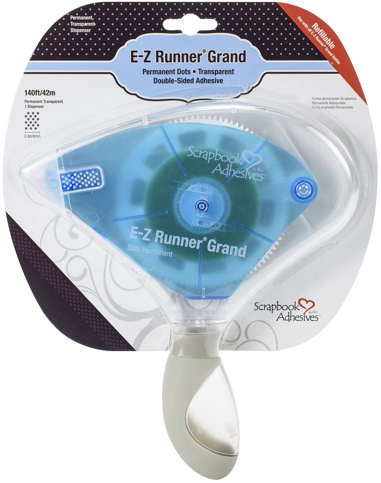 3L Scrapbook Adhesives E-Z Runner Grand Adhesive - Permanent, .3"X140'