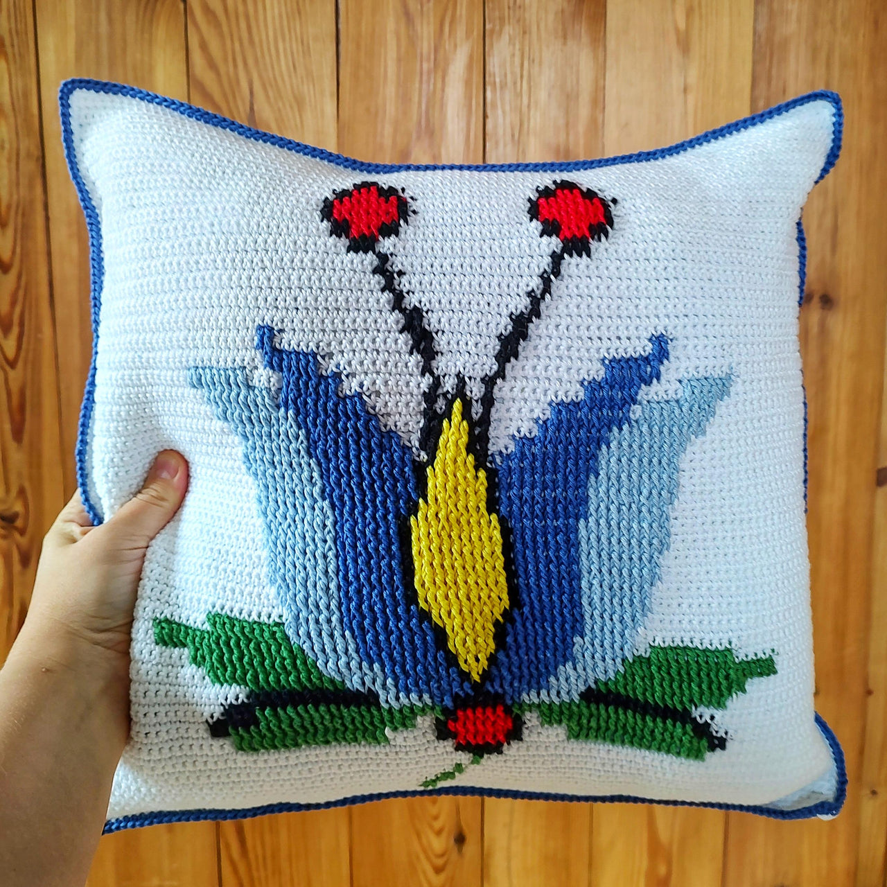 Folk Tulip Pillow