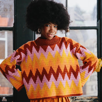 Spice Zig Zag Sweater