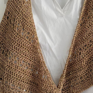 Golden Crochet Shawl