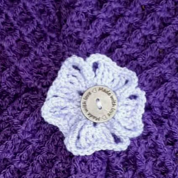 Simple Waffle Scarf with Double Keyhole Crochet Pattern