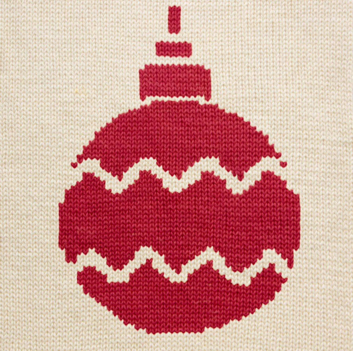 Christmas Tree Ball Motif Intarsia Chart