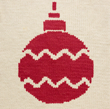 Christmas Tree Ball Motif Intarsia Chart