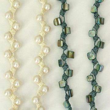 Satin Pillow Stitch Necklace