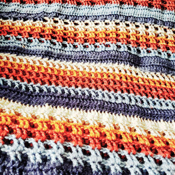 Tire Tracks Variations Afghan